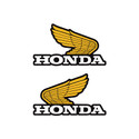 Universal Retro Classic Honda Wing Graphics - Perforated