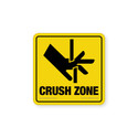 Crush Zone Safety Stickers