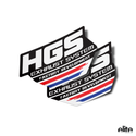 HGS 4 Stroke Style 1 Exhaust Decal 