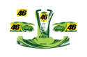 Scribe Green Graphics Kit for KG509 Karts