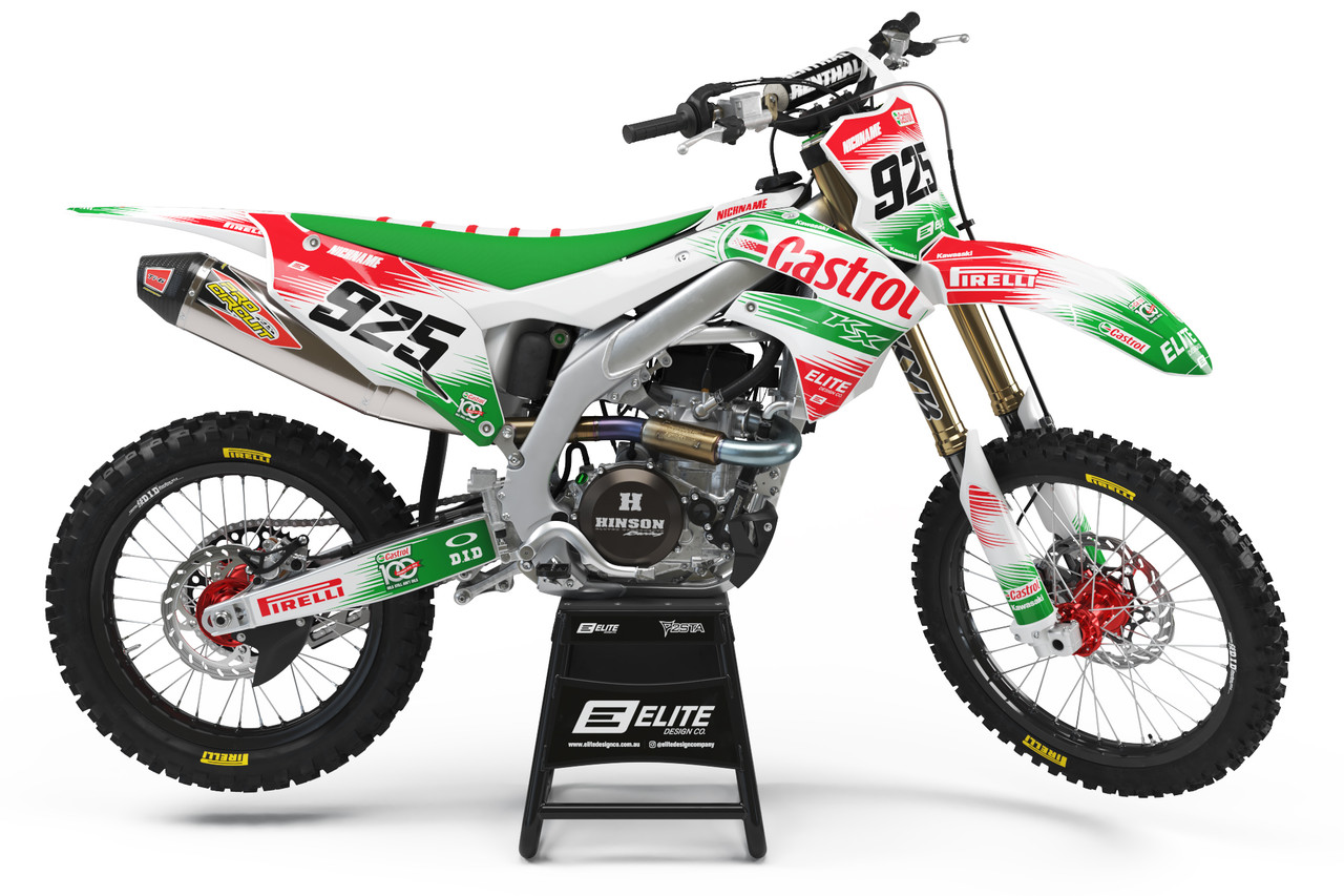 Castrol Graphics Kit for Kawasaki - Elite Design Co.