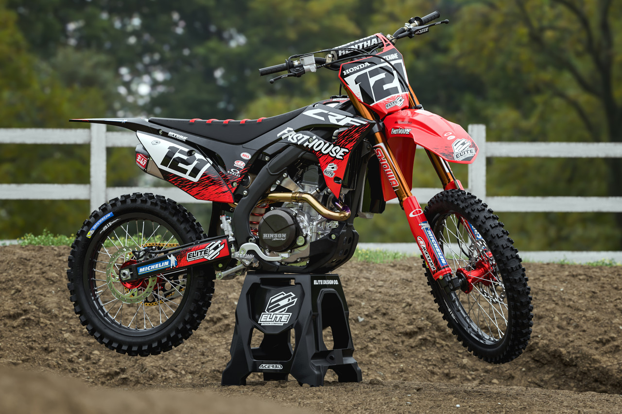Incline Red/Black Graphics Kit for Honda - Elite Design Co.
