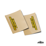 Factory Connection Fork Tube Sticker