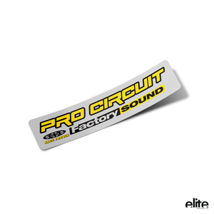 Pro Circuit Factory Sound OEM Style Exhaust Decal