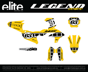 Legend Yellow Graphics Kit for Yamaha