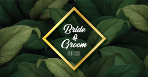 Stubby Holder - Evergreen Wedding Stubby Holder - Evergreen Wedding