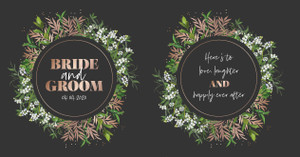 Classic Rustic Wedding Stubby Holders Classic Rustic Wedding Stubby Holders