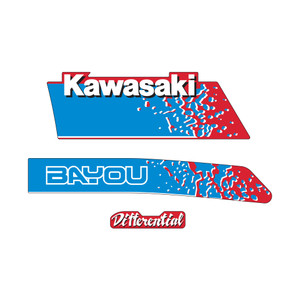 LH Kawasaki KLF 300 Bayou Replica Graphics