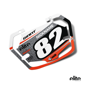 MAC ONE Scatter BMX Number Plate Graphic