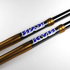 KYB Suspension - Style 1 Blue Fork Tube Sticker KYB Suspension - Style 1 Blue Fork Tube Sticker