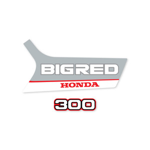 1989 Honda TRX300 BIG RED Replica OEM Tank Graphics