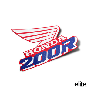 1990 Honda XR200R Replica OEM Tank Graphics