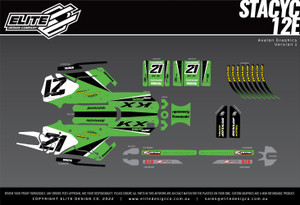 Stocker Kawasaki Graphics for Stacyc Stocker Kawasaki Graphics for Stacyc