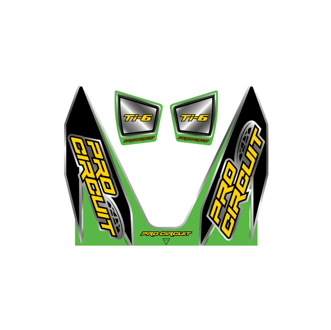 Exhaust Graphics for Pro Circuit Ti-6 KX Green Style 1