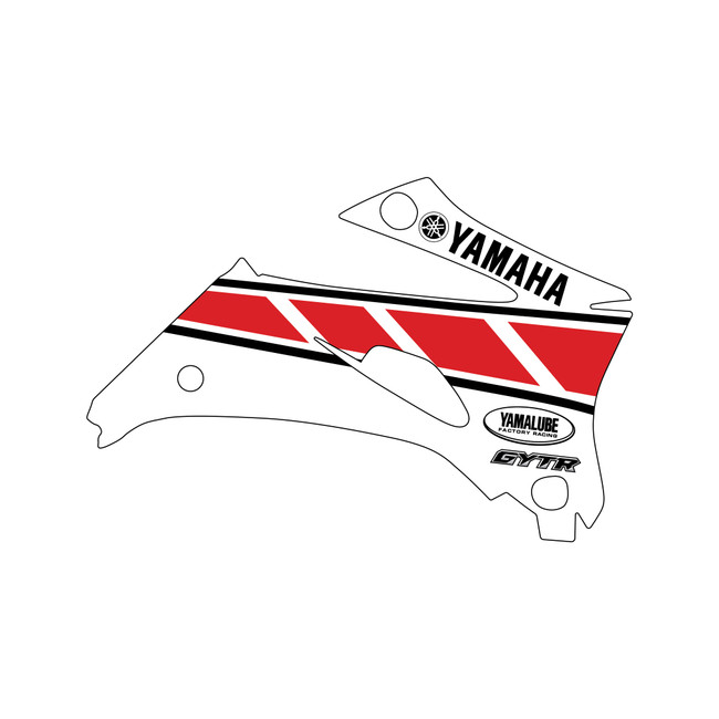 2007 Yamaha WR250/450 White/Red Replica OEM Shroud Graphics