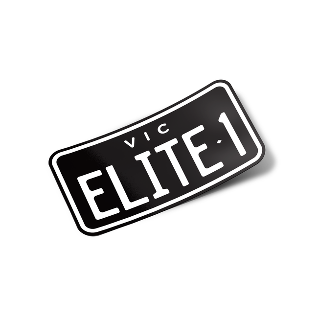 Replica Vic MC Rego Number Plate Sticker Replica Vic MC Rego Number Plate Sticker