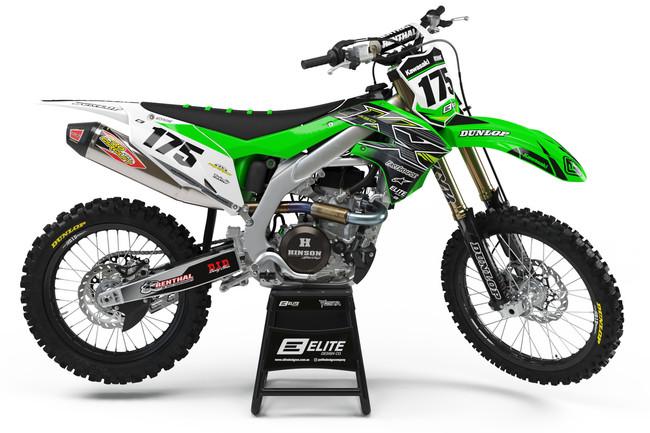 Empire Green Graphics Kit for Kawasaki