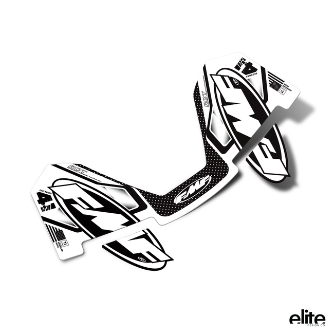 FMF Factory 4.1 Black & White Style Exhaust Decal