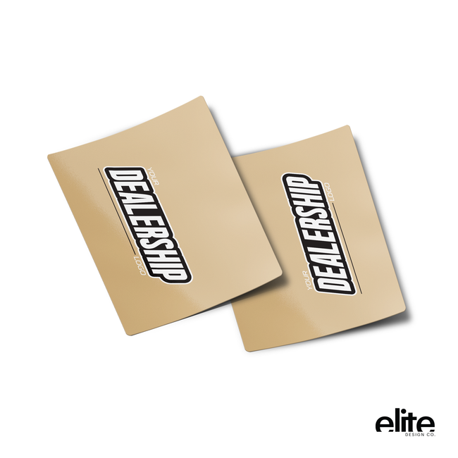 Dealership Fork Tube Sticker