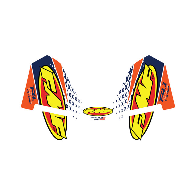 Exhaust Graphics for FMF Factory 4.1 Orange Style