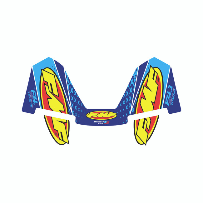 Exhaust Graphics for FMF Factory 4.1 Blue Style