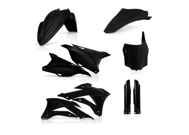 Acerbis Kawasaki Full Black Plastic Kit KX85 2014-2021