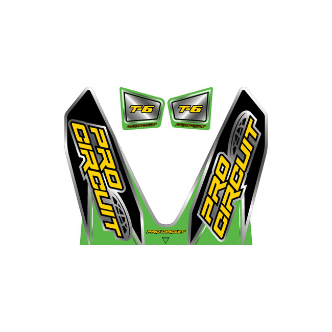 Exhaust Graphics for Pro Circuit T-6 Mini KX Green Style 1