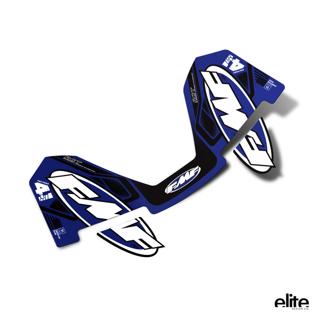 FMF Factory 4.1 Black & Blue Style Exhaust Decal
