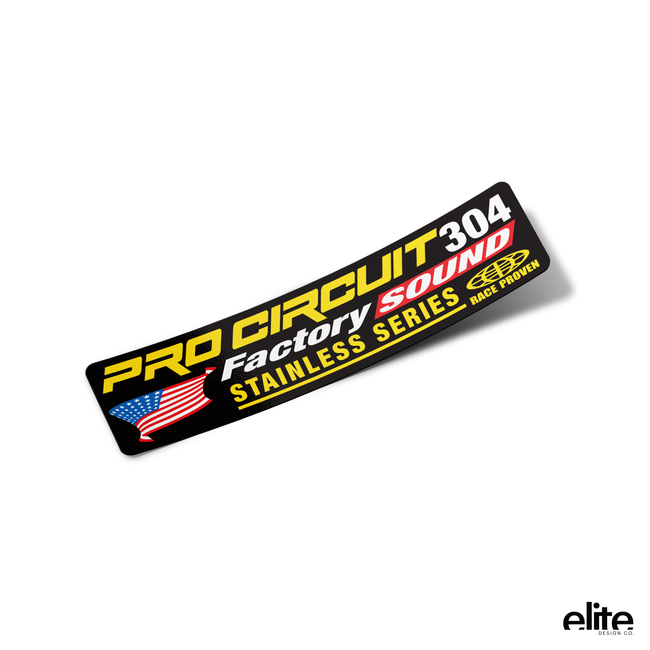 Exhaust Graphics for Pro Circuit Factory Stainless 304 OEM Style