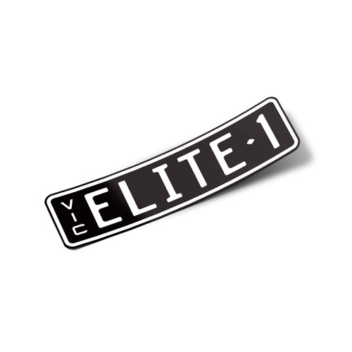 Replica Vic Rego Slimline Number Plate Sticker Elite Design Co.