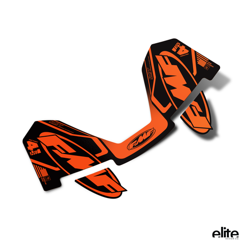 Exhaust Graphics for FMF Factory 4.1 / Powercore 4 Orange & Black Style ...