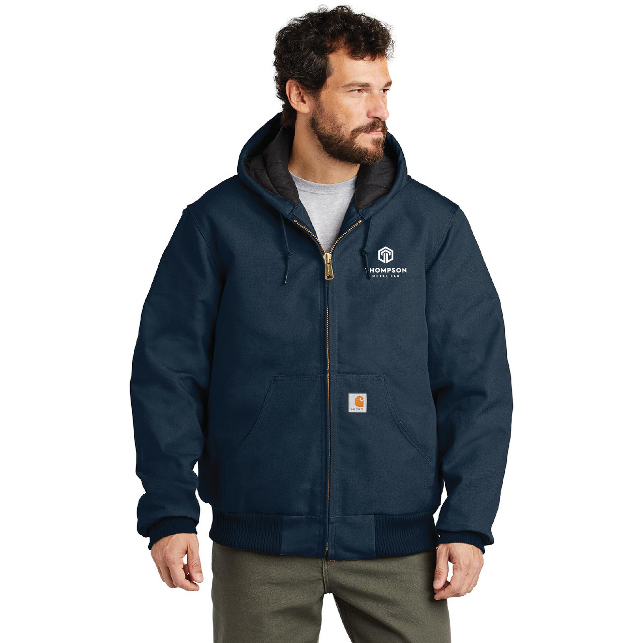 Carhartt Quilted-Flannel-Lined Duck Active Jacket