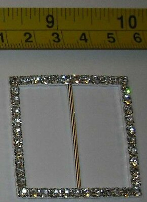 Diamonte Rectangle 55mm Single