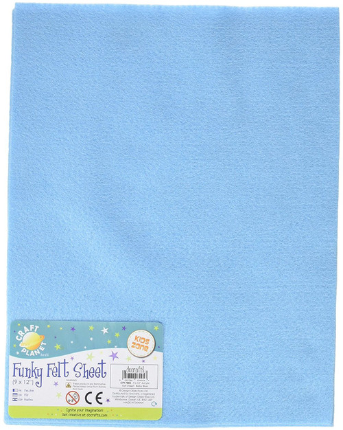 Funky Felt 9x12 A4 Baby Blue