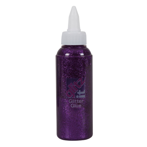 Glitter Glue 120ml Deep Purple