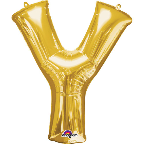 Air Fill Balloon Gold Y