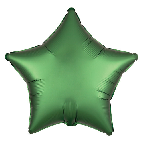 H100 18in Star Foil Balloon Satin Emerald 