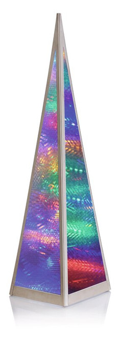 Pyramid Tower With Rotating Function with Multi Colour LED Lights Firework Effect 60cm