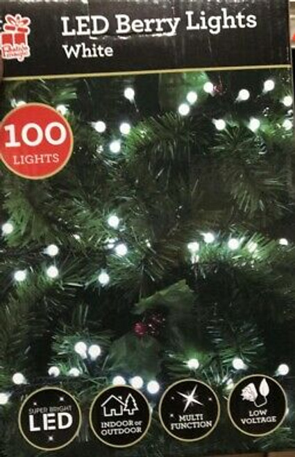 100 LED Berry Lights White