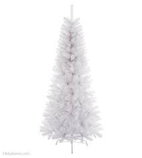 Slimline Spruce Christmas Tree White 2m