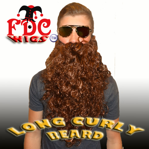 Beard Deluxe Curly Brown