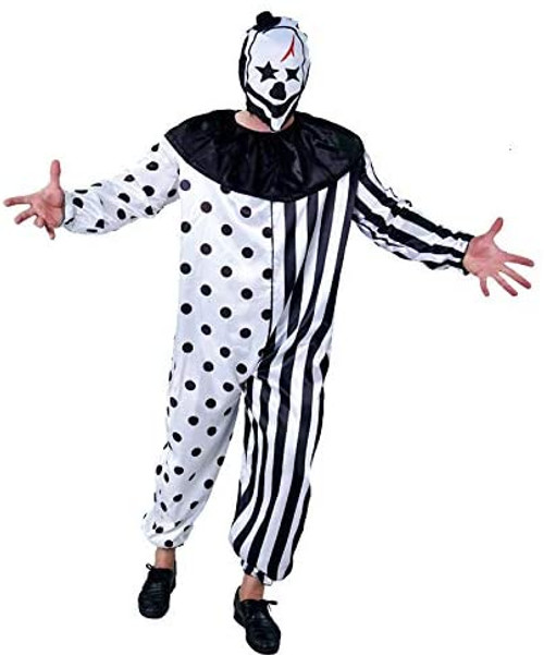 Scary Ghost Clown Size XL