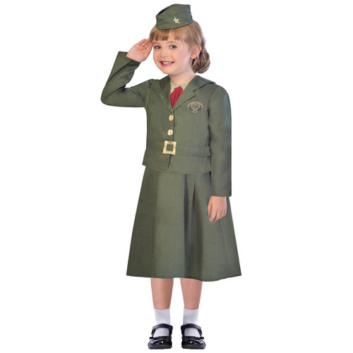 WW2 Wartime Officer Girl Age 5 to 6