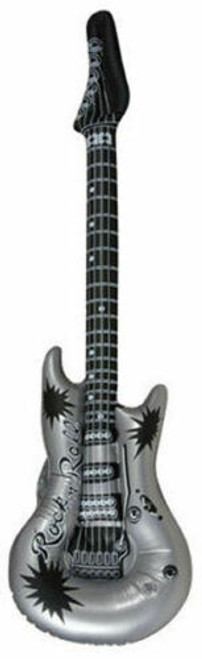 Inflatable Rock n Roll Guitar Silver 106cm