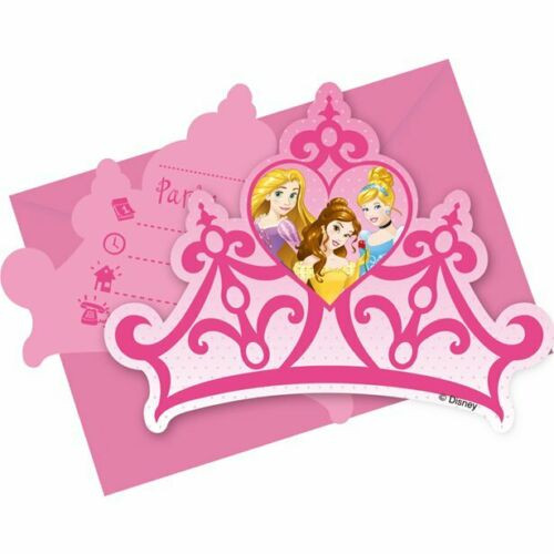 Disney Princess Invitations Pk6