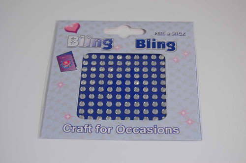 Bling Diamante Dots 4mm Pk100 Clear