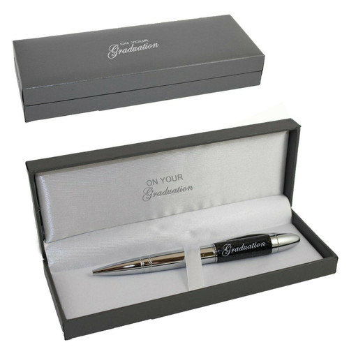 Graduation Black Chrome Pen