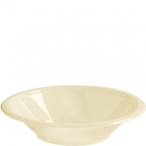 Bowls Plastic 355ml Pk20 Vanilla Cream