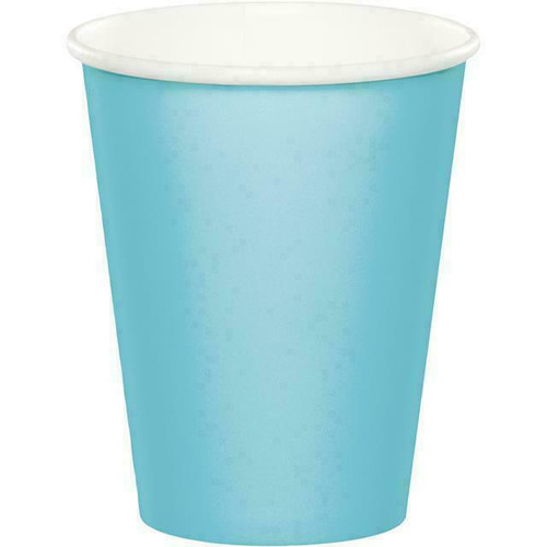 Paper Cups 266ml Pk8 Pastel Blue