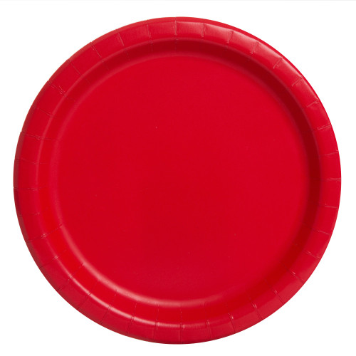 Paper Plates Pk16 21.9cm Red